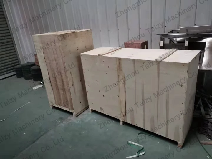 shipment of garlic foot cutting machine for Australia